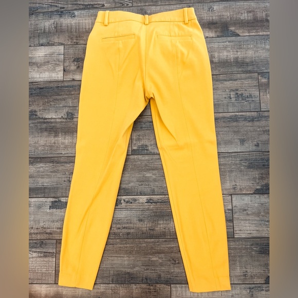 Express - Skinny Midrise Stretch Slack/Dress Pant - Yellow - Size 0Short - Picture 2 of 3